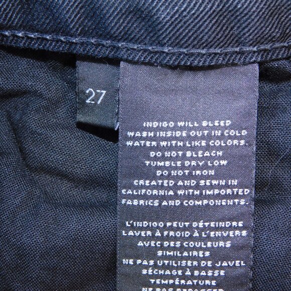 J Brand Gracie Denim Shorts | Black/Gray | High Rise | Button Fly |  EUC | 27 - Picture 8 of 10